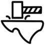 made in texas logo black