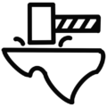 made in texas logo black